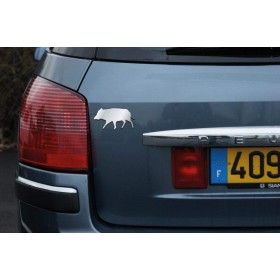 STICKER CHROME SANGLIER 3D