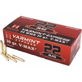 HORNADY 22WMR 30GR V-MAX