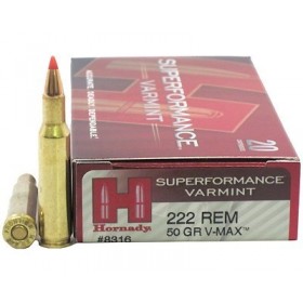 HORNADY 222Rem 50GR V-Max