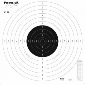 CIBLE C50 Pistolier Le Club